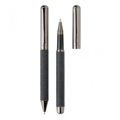 Recycled leather pen set