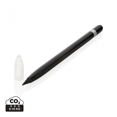 Aluminium inkless pen with eraser