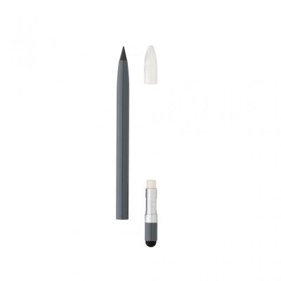 Aluminium inkless pen with eraser