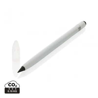 Aluminium inkless pen with eraser