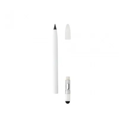 Aluminium inkless pen with eraser