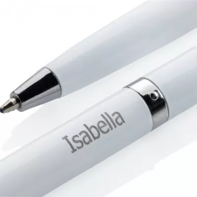 Aluminum inkless pen with eraser