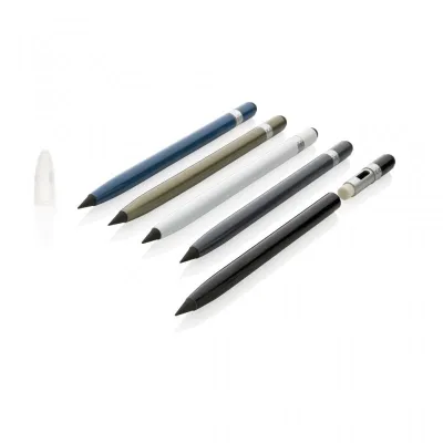Aluminium inkless pen with eraser