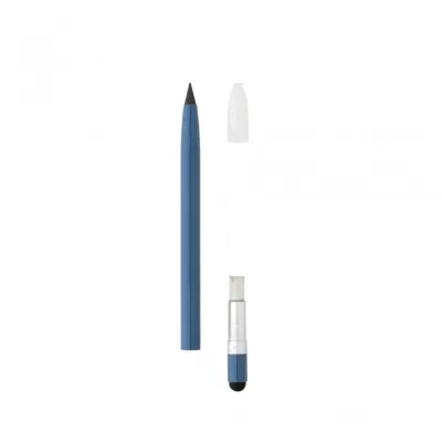 Aluminum inkless pen with eraser