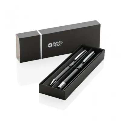 Swiss Peak Cedar RCS certified recycled aluminium pen set