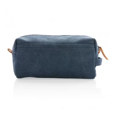 Canvas toiletry bag PVC free