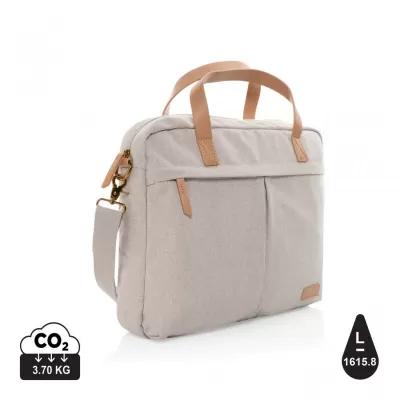 Impact AWARE™ 16 oz. recycled canvas laptop bag