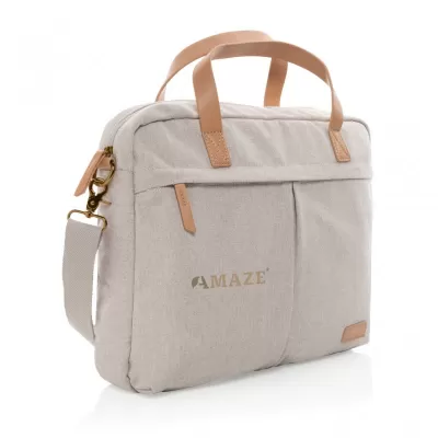 Impact AWARE™ 16 oz. recycled canvas laptop bag