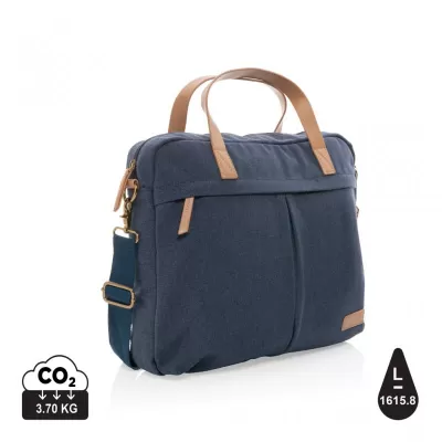 Impact AWARE™ 16 oz. recycled canvas laptop bag