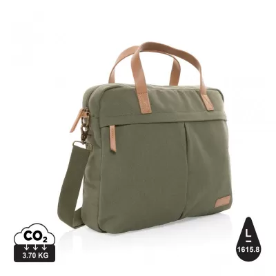 Impact AWARE™ 16 oz. recycled canvas laptop bag