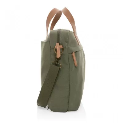 Impact AWARE™ 16 oz. recycled canvas laptop bag