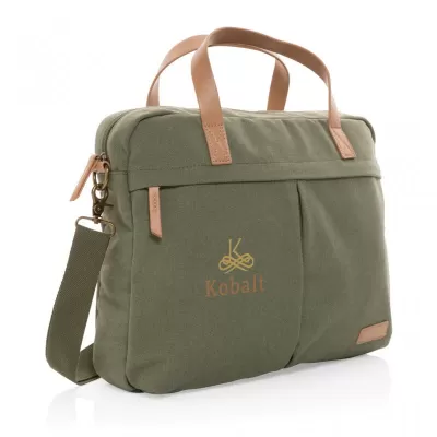 Impact AWARE™ 16 oz. recycled canvas laptop bag