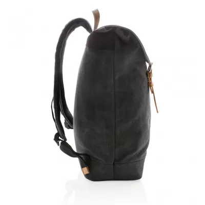 Canvas laptop backpack PVC free