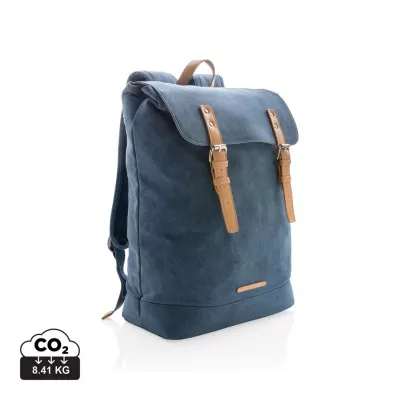Canvas laptop backpack PVC free