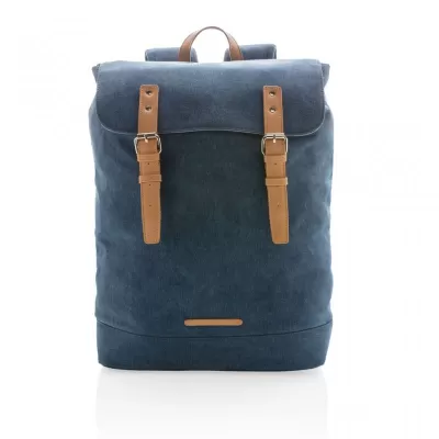 Canvas laptop backpack PVC free