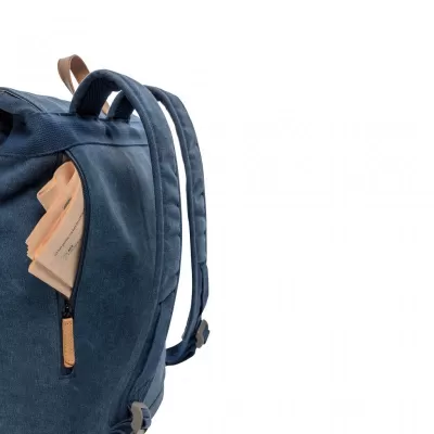 Canvas laptop backpack PVC free