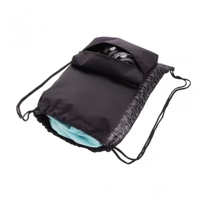 AWARE™ RPET Reflective drawstring backpack