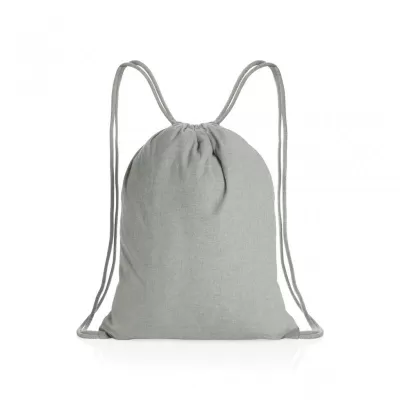 Impact AWARE™ recycled cotton drawstring backpack 145g