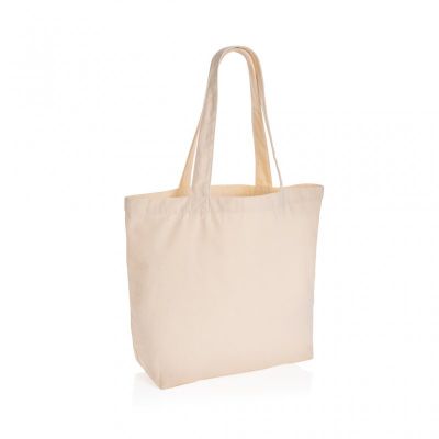 Impact Aware™ 240 gsm rcanvas shopper w/pocket undyed