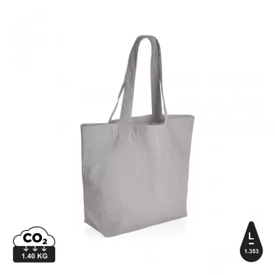 Impact Aware™ 240 gsm rcanvas shopper w/pocket undyed