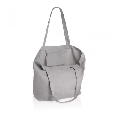 Impact Aware™ 240 gsm rcanvas shopper w/pocket undyed