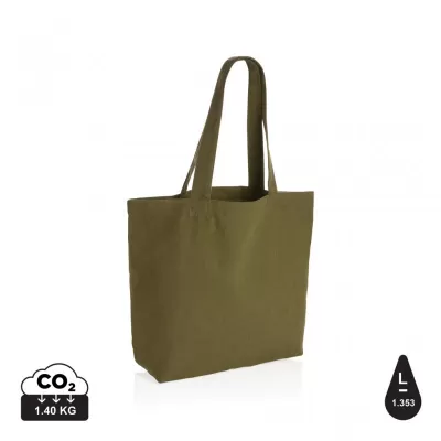 Impact Aware™ 240 gsm rcanvas shopper w/pocket undyed