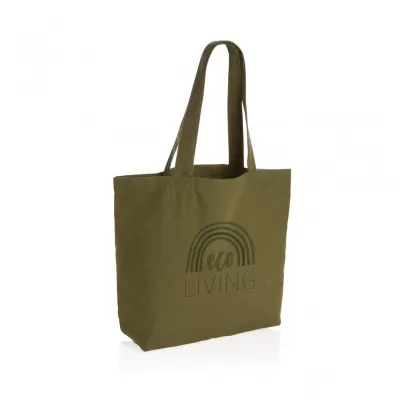 Impact Aware™ 240 gsm rcanvas shopper w/pocket undyed