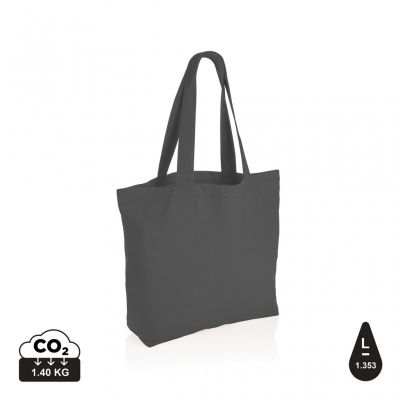 Impact Aware™ 240 gsm rcanvas shopper w/pocket undyed