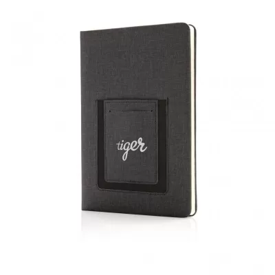 Deluxe A5 Notebook with phone pocket