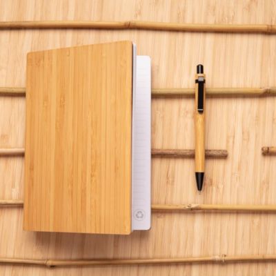 A5 Bamboo notebook & pen set