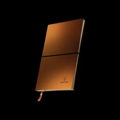 A5 GRS recycled leather notebook