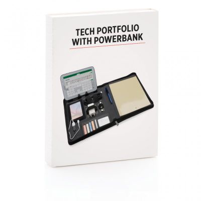 Tech portfolio with powerbank