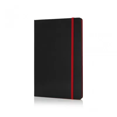 Deluxe hardcover A5 notebook with coloured side