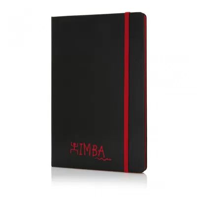 Deluxe hardcover A5 notebook with coloured side