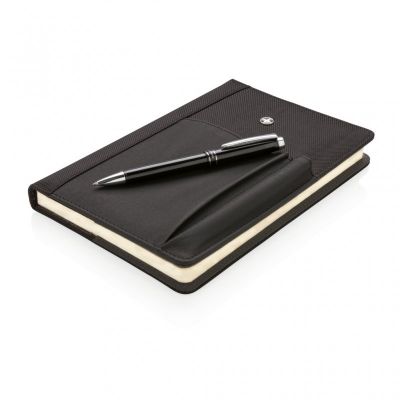 Refillable notebook and pen set