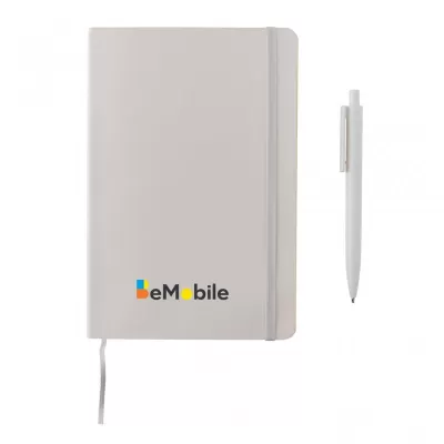 Antimicrobial A5 softcover notebook and pen set