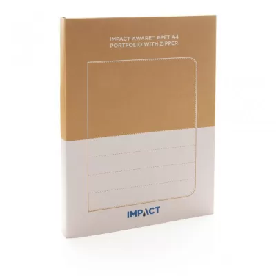 Impact AWARE™ RPET A4 portfolio with zipper