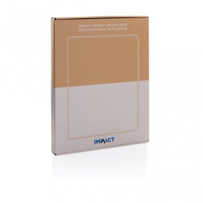 Impact Aware™ deluxe 300D tech portfolio with zipper