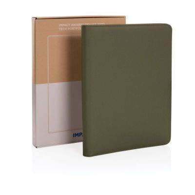 Impact Aware™ deluxe 300D tech portfolio with zipper