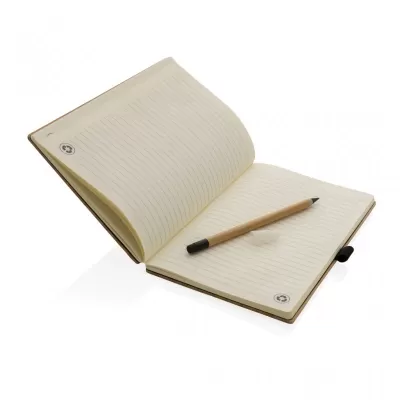 Bamboo notebook and infinity pencil set