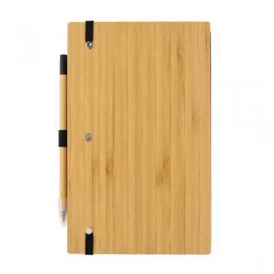 Bamboo notebook and infinity pencil set