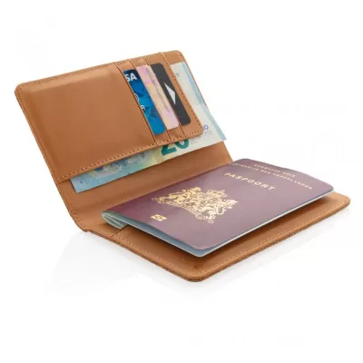 Cork secure RFID passport cover