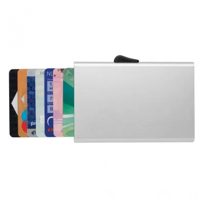 C-Secure aluminium RFID card holder