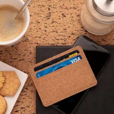 Cork secure RFID slim wallet