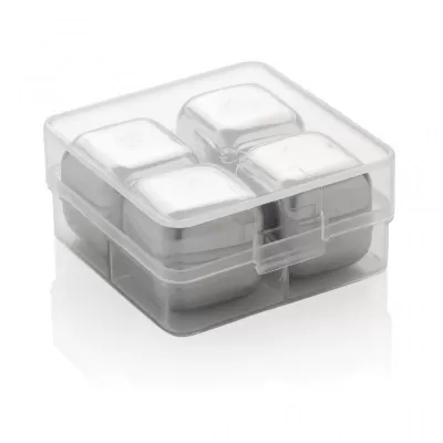 Re-usable stainless steel ice cubes 4pc