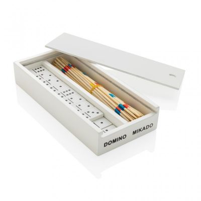 Deluxe mikado/domino in wooden box