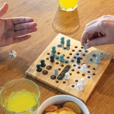 Claire wooden Ludo game