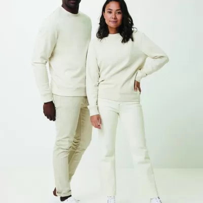 Iqoniq Denali recycled cotton crew neck undyed