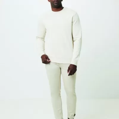 Iqoniq Denali recycled cotton crew neck undyed