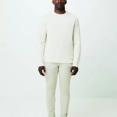 Iqoniq Denali recycled cotton crew neck undyed